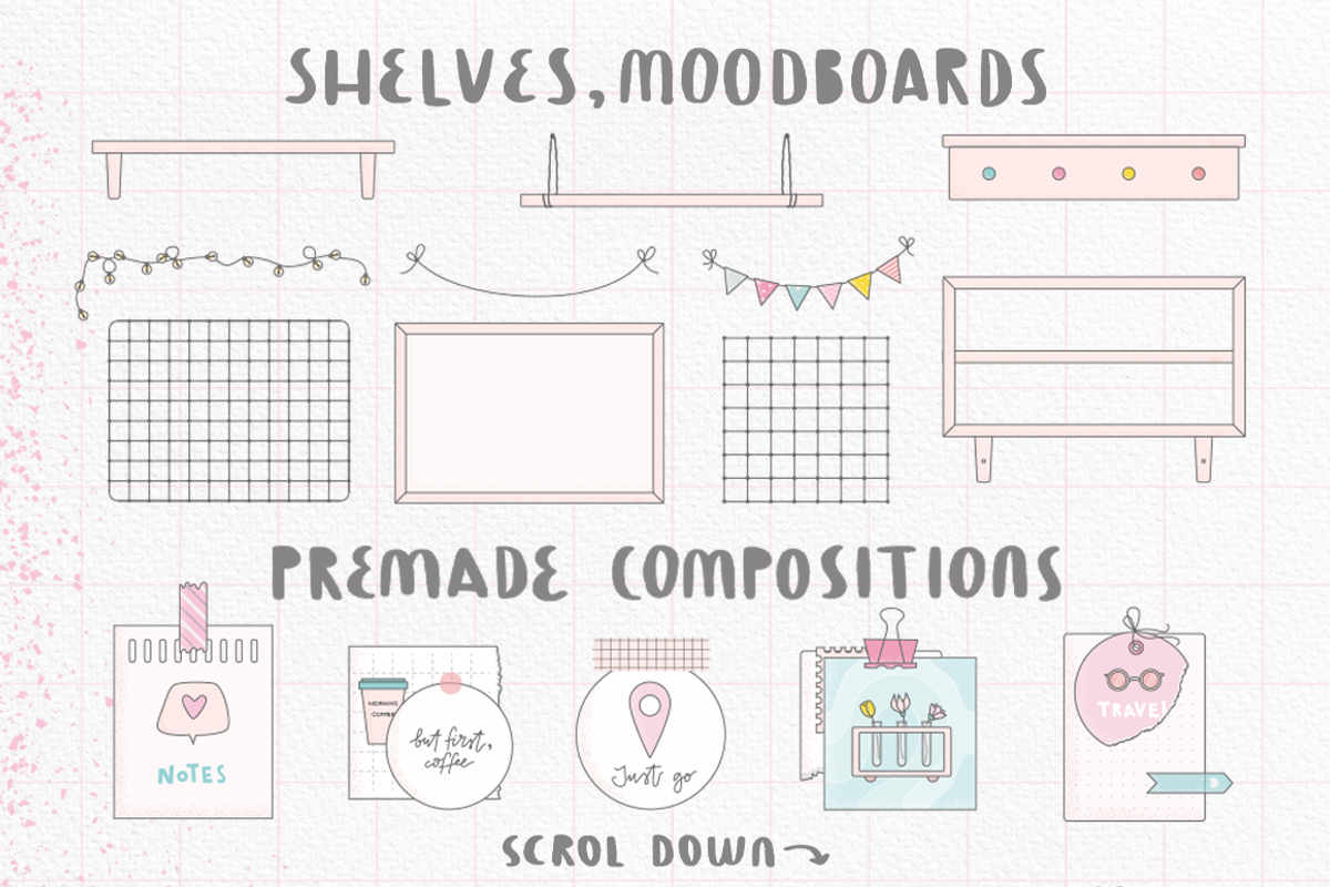 Pink Modern Retro, an Illustration by Purrga (Photo 6 of 11)