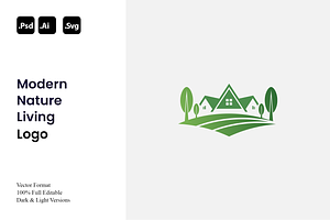 Modern Nature Living Logo, a Branding & Logo Template by Luxury Logos