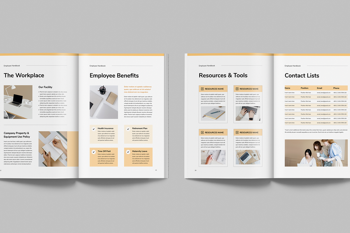 HR Employee Handbook, a Brochure Template by Leaflove (Photo 6 of 9)