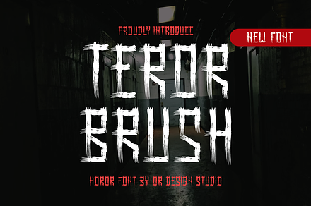 Teror Brush Font, a Handwritten Font by QR Design Studio