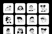 240 Facial Expressions Icons, an Outline Icon by Prosymbols (Thumbnail 15 of 15)