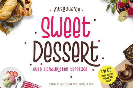 Sweet Dessert | Handwritten Font