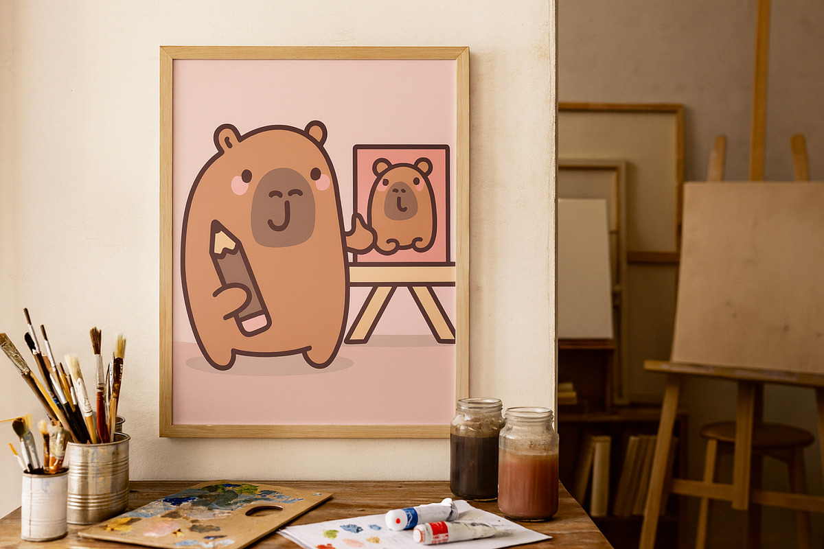 Capybara Art Illustration Pack, an Animal Illustration by Palau (Photo 4 of 10)