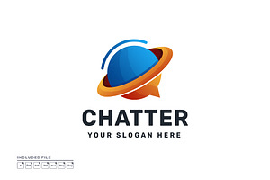 Unique Gradient Colorful Chat Logo, a Branding & Logo Template by yuanesei