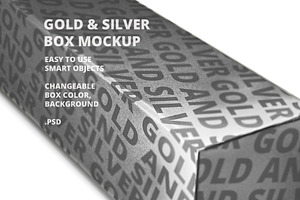 Gold & Silver Box Mockup V2