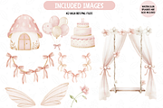 Pink Fairy Clipart Set, an Illustration by TatiMockup (Thumbnail 5 of 6)