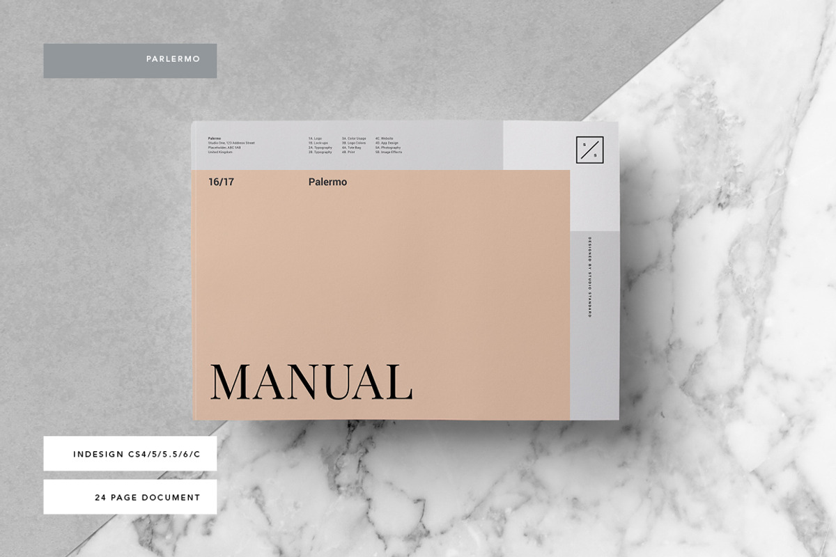 Palermo Brand Manual, a Brochure Template by Studio Standard (Photo 1 of 5)
