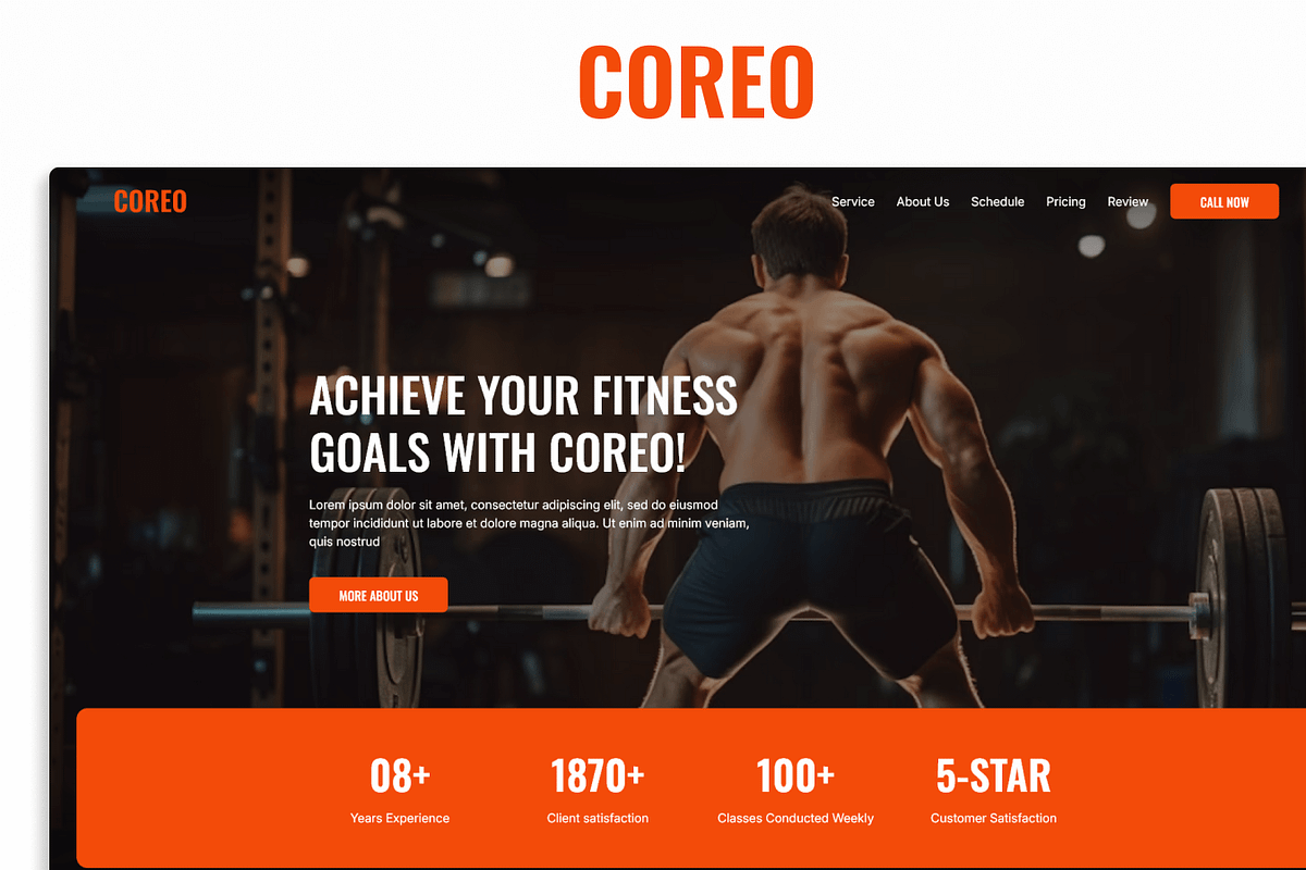 Coreo – Figma Template for Fitness, an UI Kit Template by Flow Samurai Templates (Photo 4 of 6)
