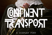 Continent Transport - Ligatures Font, a Serif Font by 177Studio (Thumbnail 1 of 8)