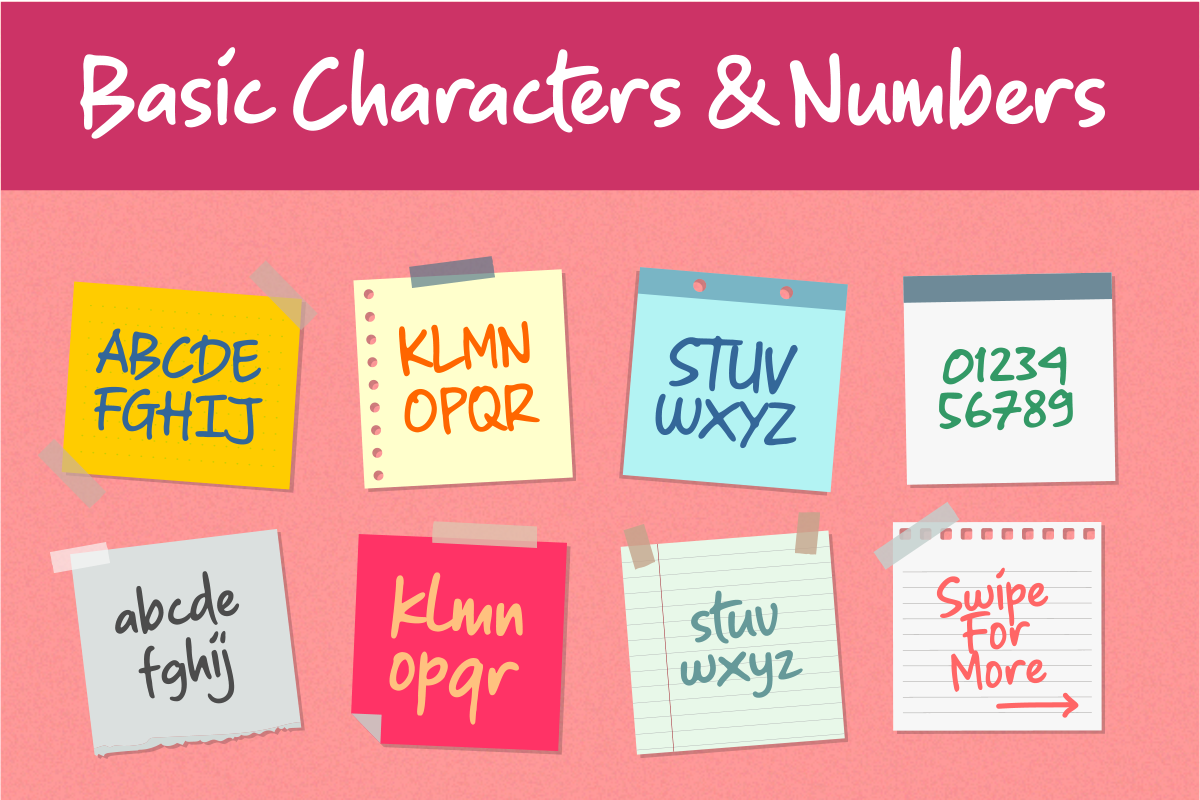 Sticky Notes - Marker Font, a Font by Hendra Pratama (Photo 14 of 18)