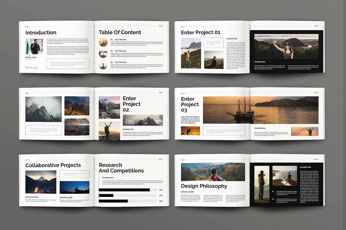 Modern Portfolio Landscape Template, a Magazine Template by Seeing-art (Photo 10 of 10)
