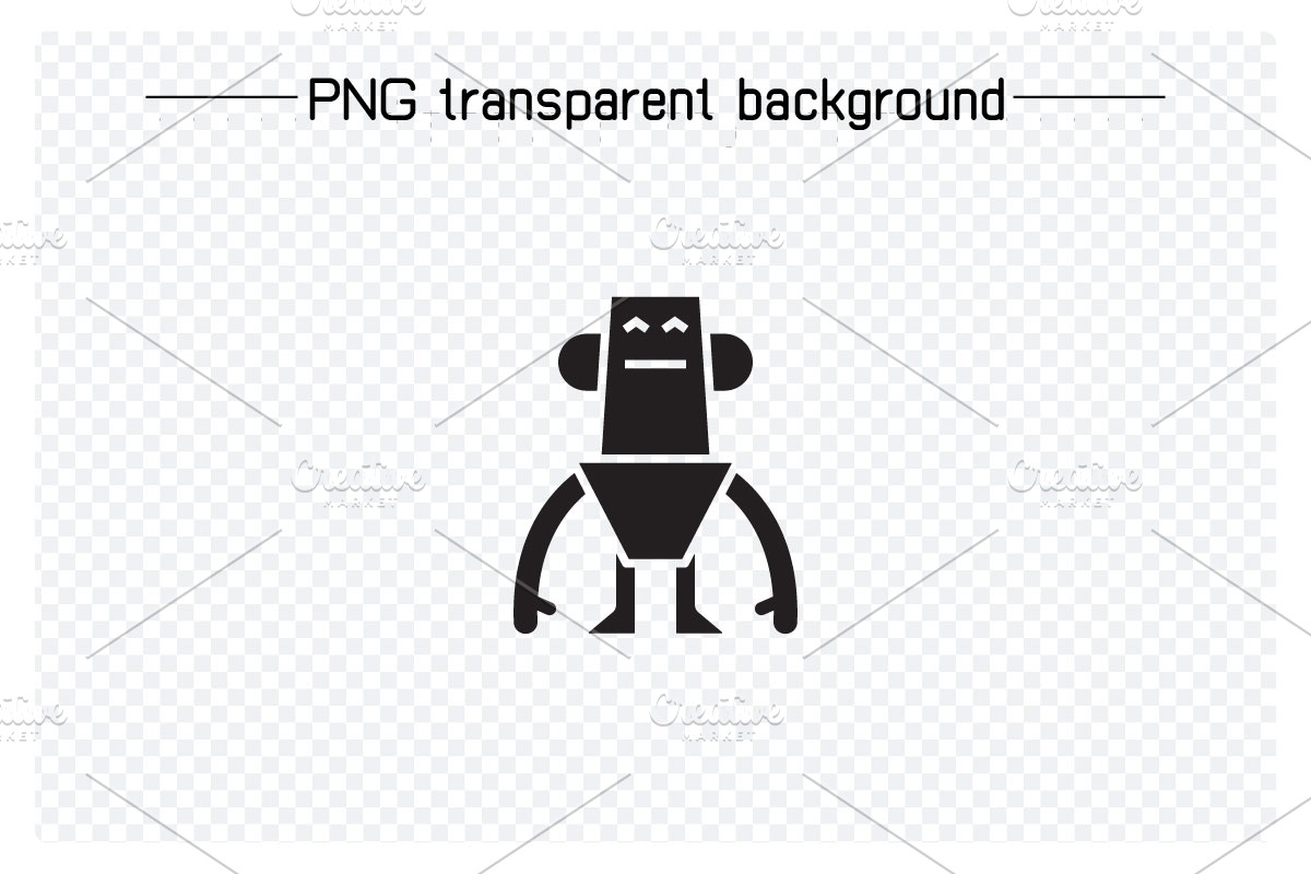 Humanoid and Droid Robot Glyph Icons, an Icon by Designfour (Photo 6 of 7)