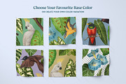 Exotic Birds - Vintage Pattern, a Pattern Graphic by Graphic Goods (Thumbnail 5 of 9)