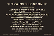 Trains to London, a Sans Serif Font by Komet & Flicker (Thumbnail 14 of 14)