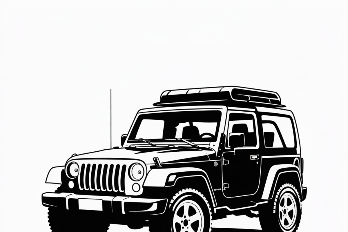 Jeep Vector Traveled design, perfect, an Illustration by Amazin_art (Photo 3 of 9)