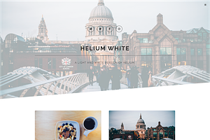 Helium White Blog Ghost Theme