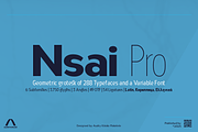 Nsai Pro Wide, a Sans Serif Font by Aukimvisuel (Thumbnail 1 of 15)