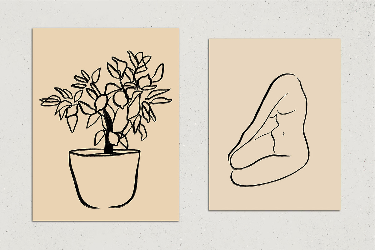 12 Simple Lines Posters, a Decorative Illustration by Miracles Everywhere (Photo 4 of 7)