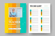 Teacher Planner Template, a Stationery Template by ContestDesign (Thumbnail 1 of 4)