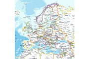Vector World Map - Pacific View, a Graphic by PorcuPen Works (Thumbnail 6 of 6)