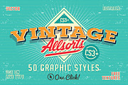 Vintage Allsorts Graphic Styles, a Layer Style Add-On by Designdell (Thumbnail 3 of 5)