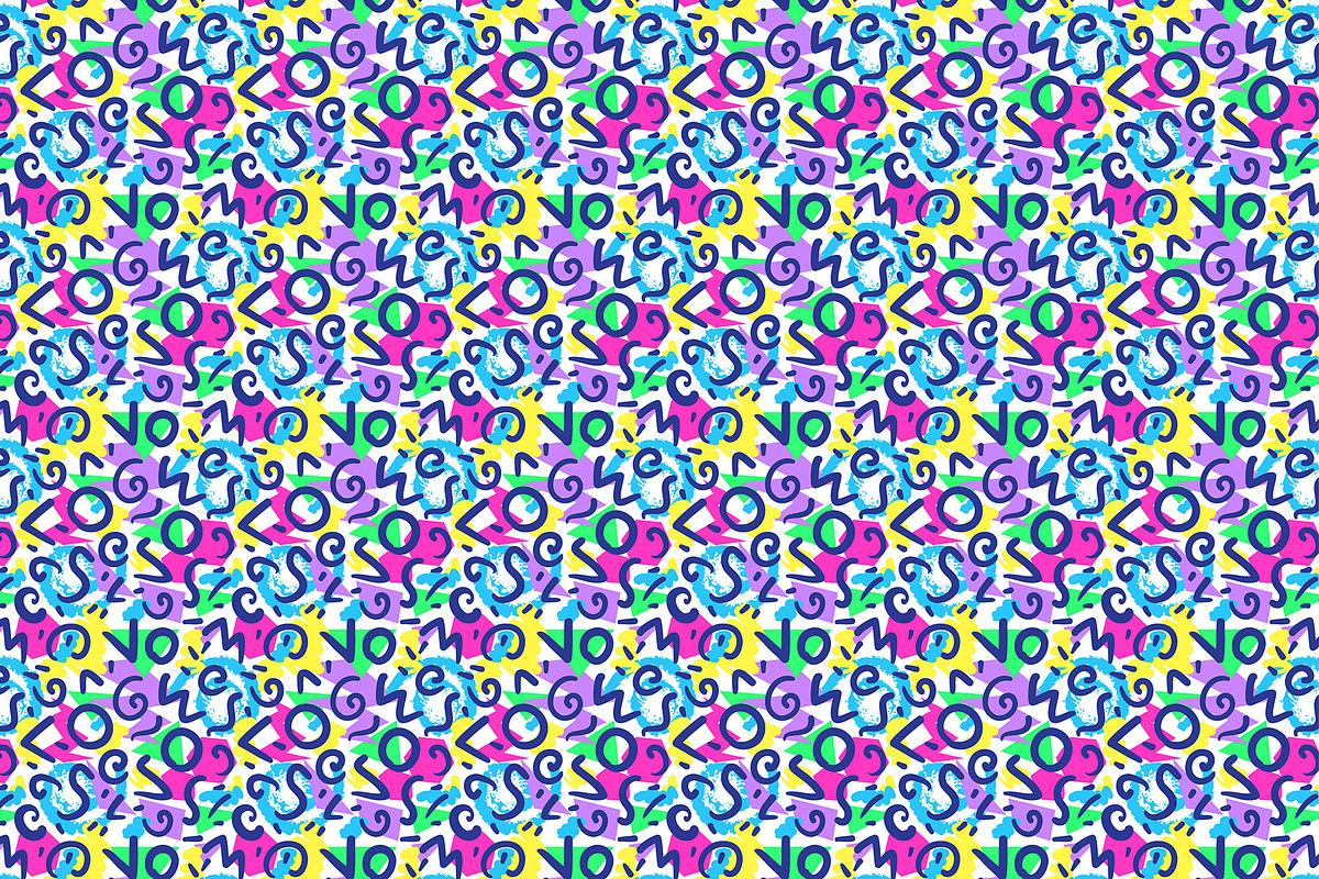 11 abstract memphis patterns, a Pattern Graphic by natsa (Photo 4 of 6)