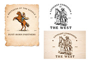 Western Cowboy Vintage Illustration, an Object Graphic by e-artdesign (Thumbnail 5 of 5)