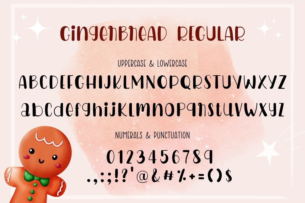 Gingerbread | Display Font, a Handwritten Font by AnningArts (Photo 9 of 10)
