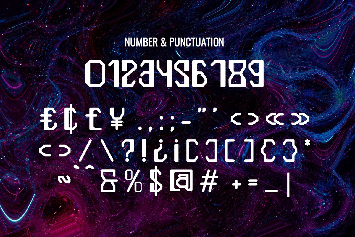Vorpalus - Modern Tech Font, a Sans Serif Font by Dhabee (Photo 5 of 7)