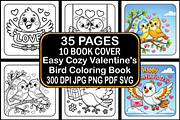 Easy Cozy Valentine's Bird, a Seasonal Illustration by Ink Gallery (Thumbnail 1 of 3)