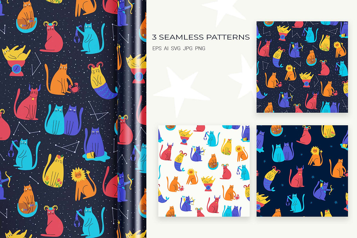 Zodiac Cats, an Animal Illustration by Irina Ostapenko (Photo 3 of 8)