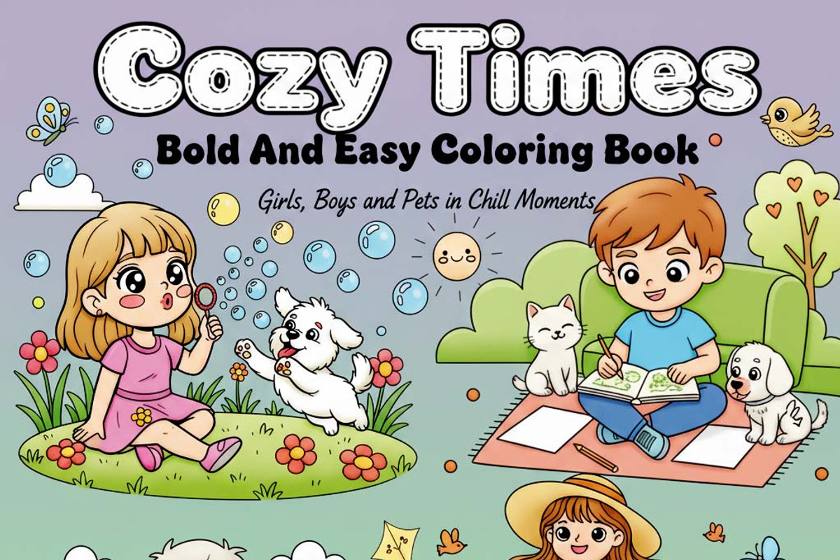 Cozy Times Chill Moments Book pages, an Illustration by one-touch (Photo 2 of 9)