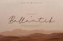 Ballantik Modern Monoline Script