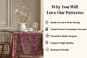 Sweetheart Garden Folk Florals, a Pattern Graphic by Ninterints (Thumbnail 4 of 10)
