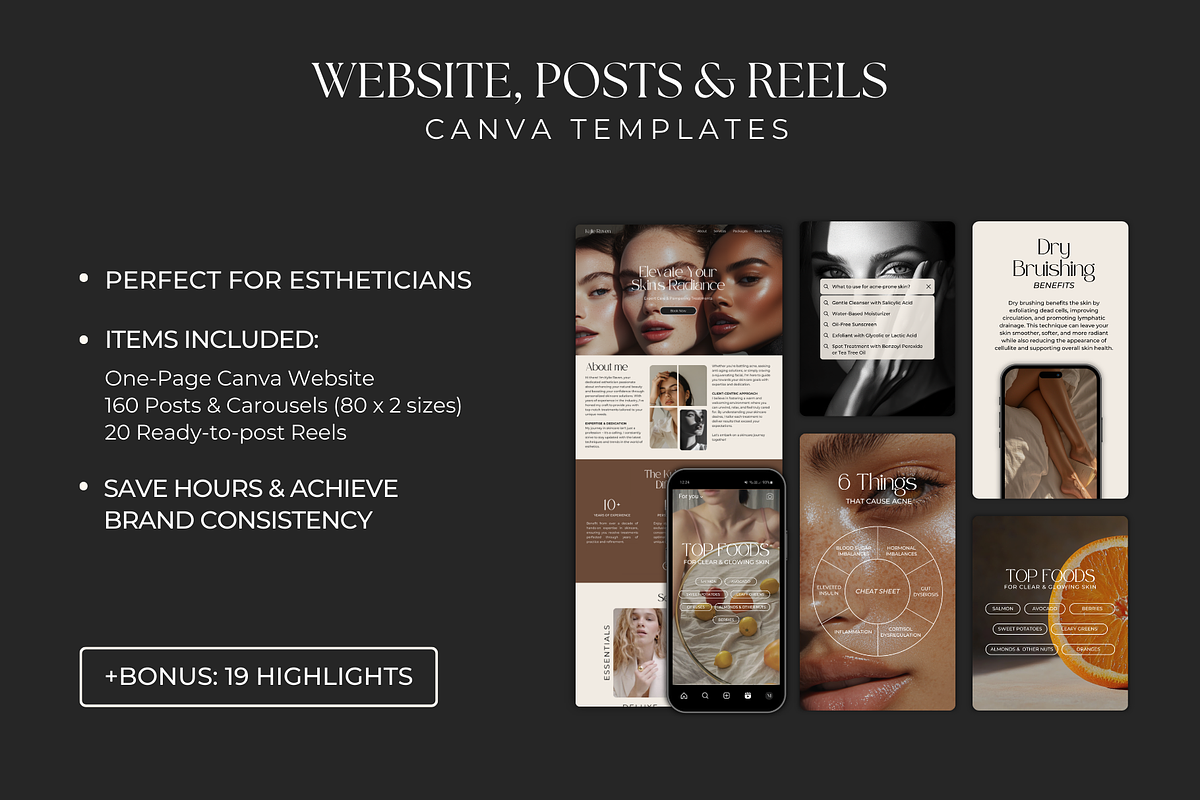 Esthetician Starting Kit for Canva, an App Template by Meraki Templates (Photo 2 of 13)