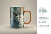 Floral Procreate Stamp Brushes 11, a Brushes & More by DeloresArt (Thumbnail 3 of 16)