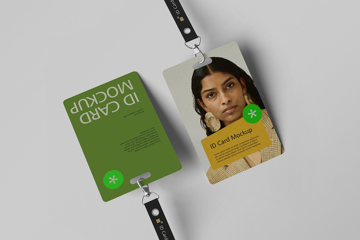 ID Card Mockup, an Advertising Mockup by Tahtagraphic (Photo 4 of 4)