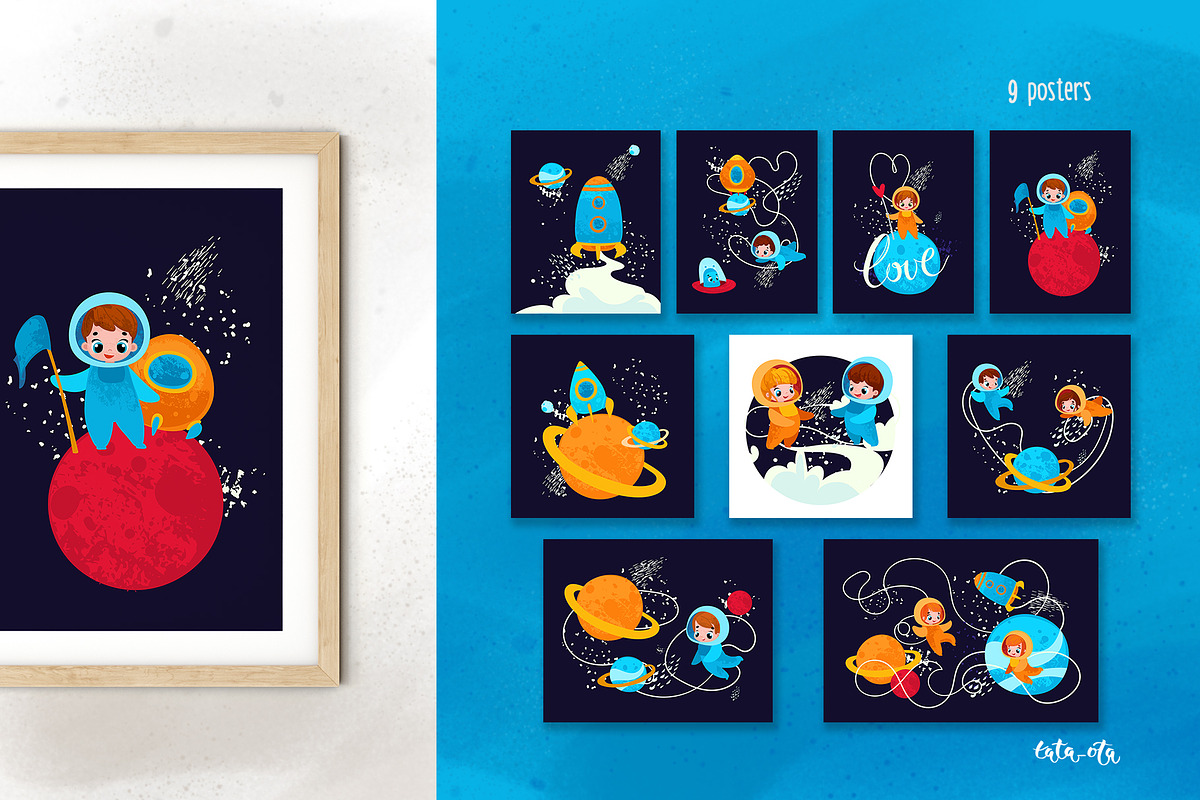 Space Adventure, a Decorative Illustration by tata_ota (Photo 2 of 7)