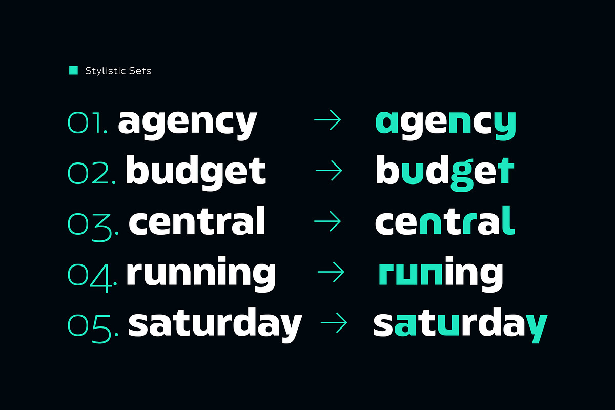 Meutas Font Family, a Sans Serif Font by trustha (Photo 11 of 15)