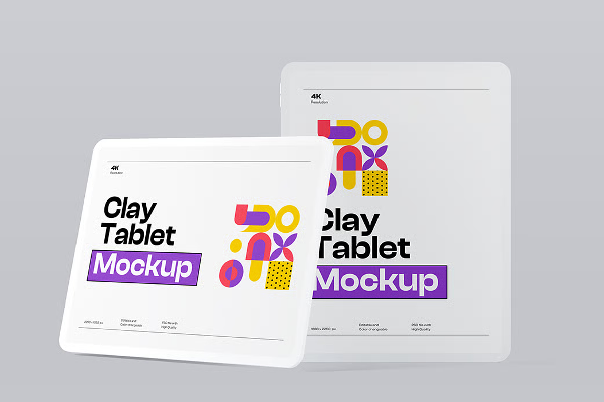 Tablet Mockup - Front & Perspective, an iPad Mockup by graphicsauce (Photo 4 of 5)