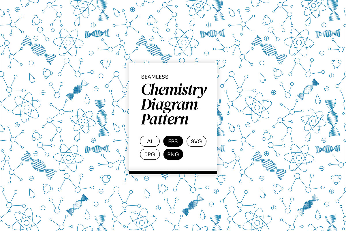 Chemistry Diagram Pattern, a Pattern Graphic by Neermana (Photo 1 of 5)