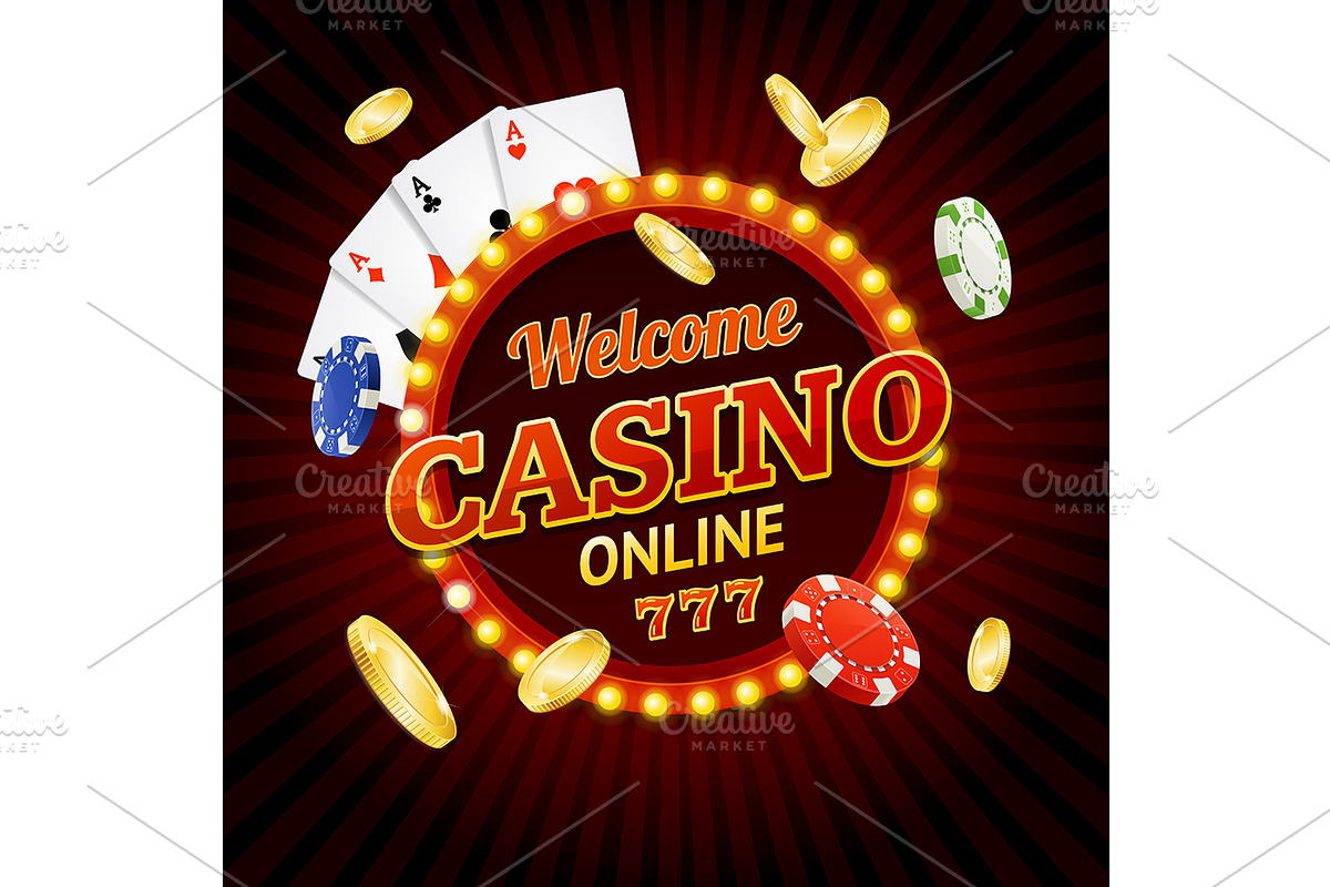 Welcome Casino Concept, an Illustration by Vector and Templates (Photo 1 of 2)