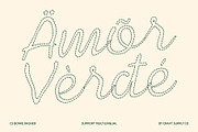CS Bowie Dashed, a Script Font by Craft Supply Co. (Thumbnail 7 of 8)