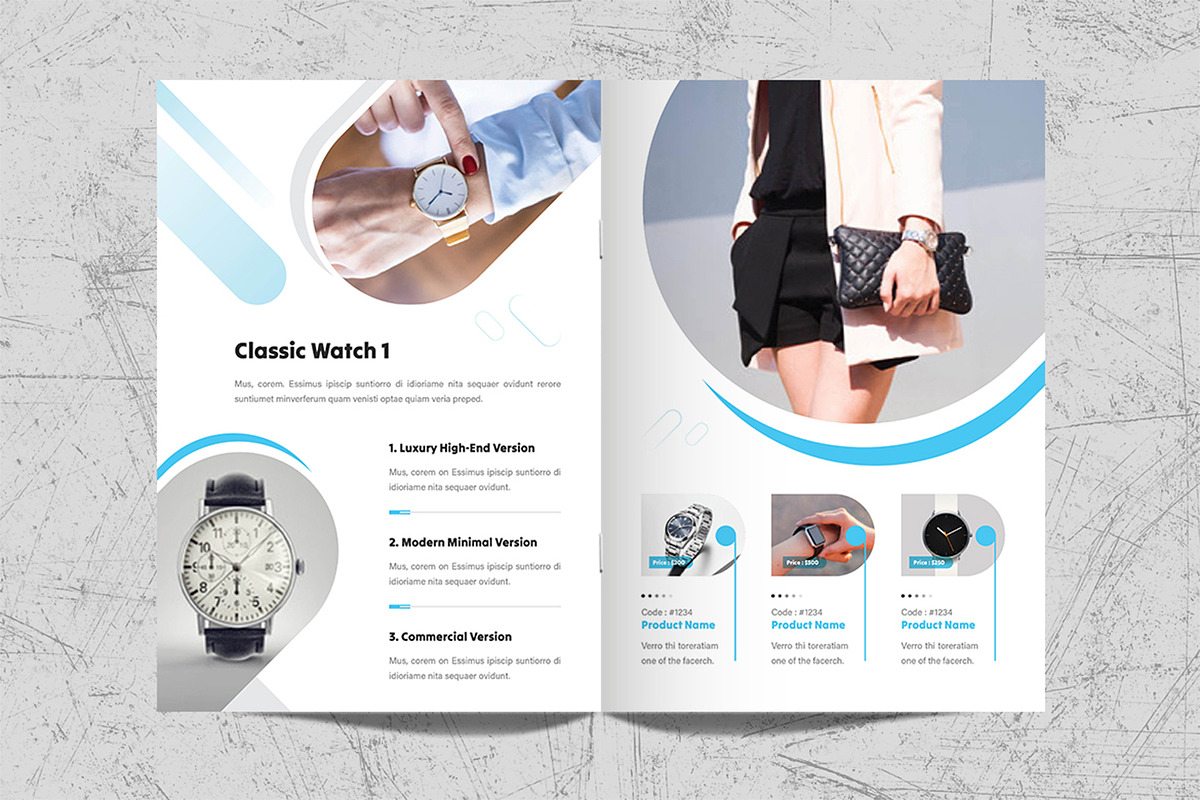 Watch Catalogue Template Design, a Brochure Template by White Graphic (Photo 5 of 11)