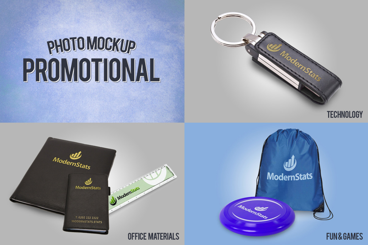 Promotional Products Photo Mockup, a Product Mockup by Exit3