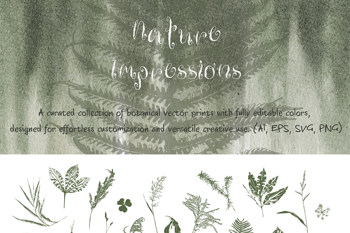 Botanical Imprint Nature Backgrounds, an Object Graphic by LenArt (Photo 10 of 13)