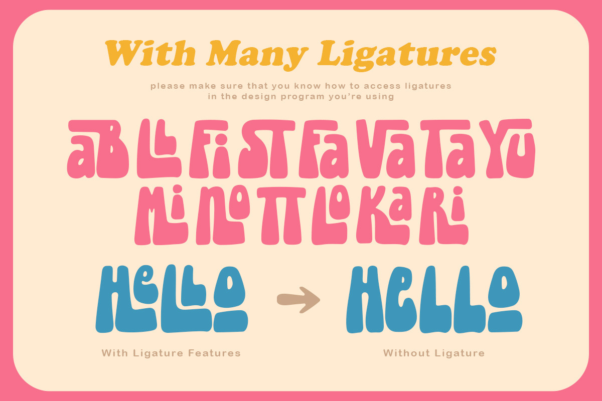 Blowing Vesicle - Psychedelic Font, a Font by Letterhend Studio (Photo 4 of 8)