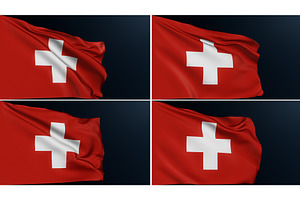 Switzerland Flag Swiss Cross Bern