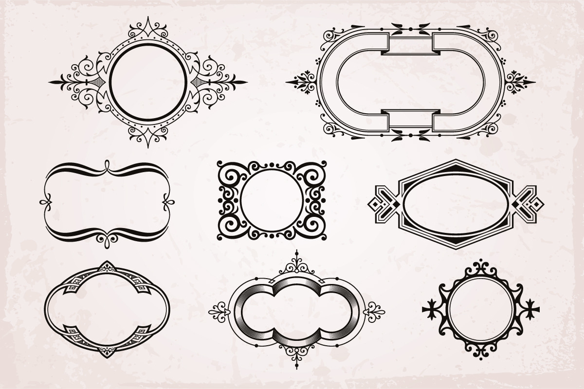 15 rounded frames backgrounds set, a Background Graphic by Digiselector Design Goods (Photo 3 of 5)