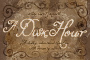 A Dusk Hour – Whimsical Typeface, a Script Font by Setara Langit CreativeStd (Thumbnail 1 of 13)